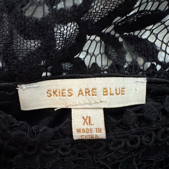 Skies Are Blue XL Black Lace Cocktail Dress - Picture 8 of 8